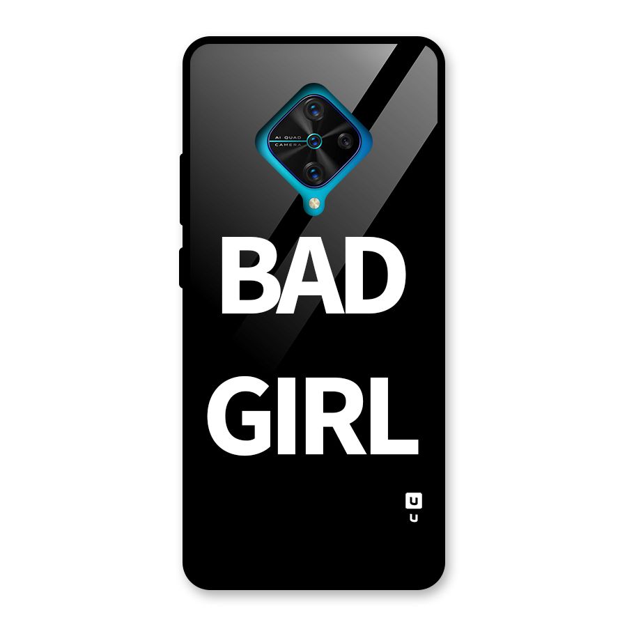 Bad Girl Attitude Glass Back Case for Vivo S1 Pro