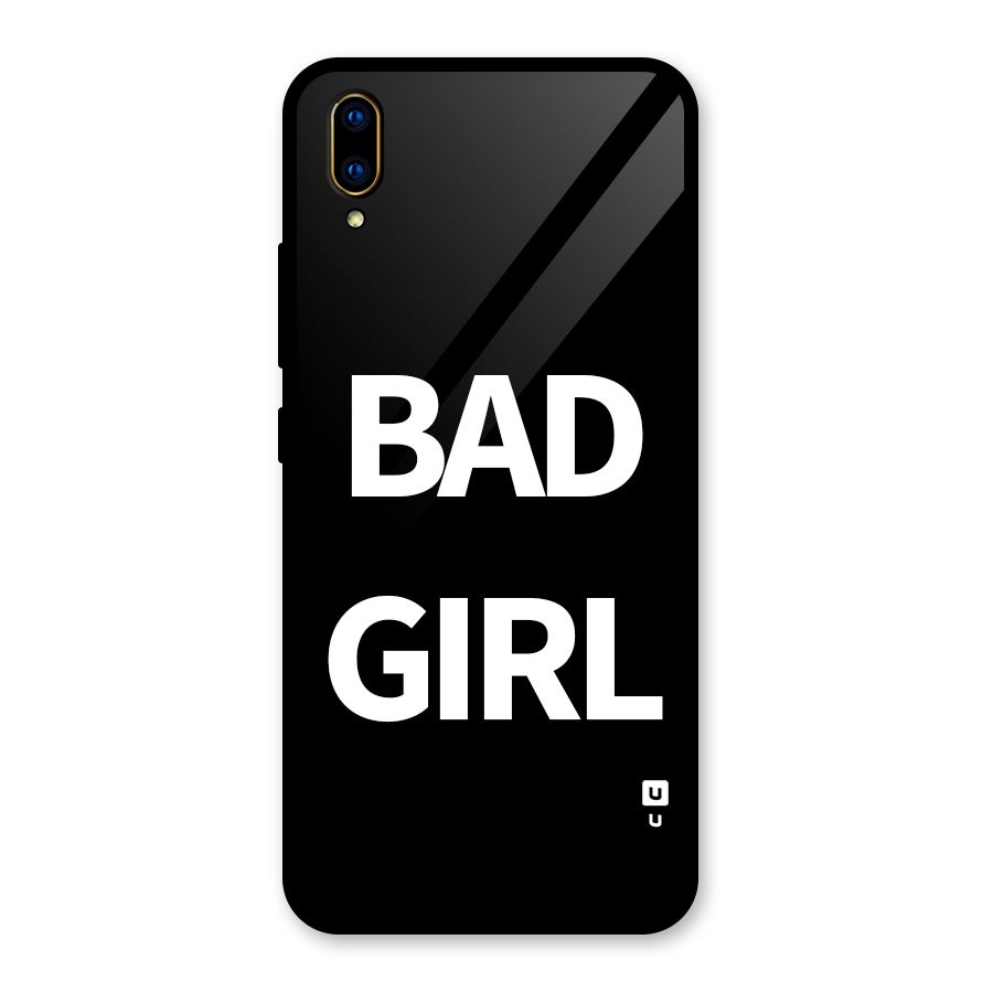 Bad Girl Attitude Glass Back Case for Vivo V11 Pro