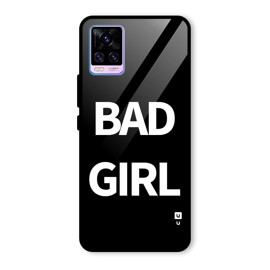 Bad Girl Attitude Glass Back Case for Vivo V20 Pro