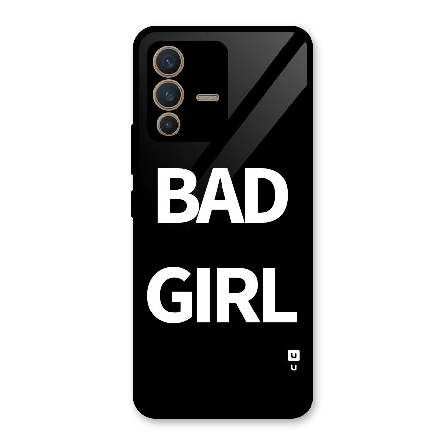 Bad Girl Attitude Glass Back Case for Vivo V23 5G
