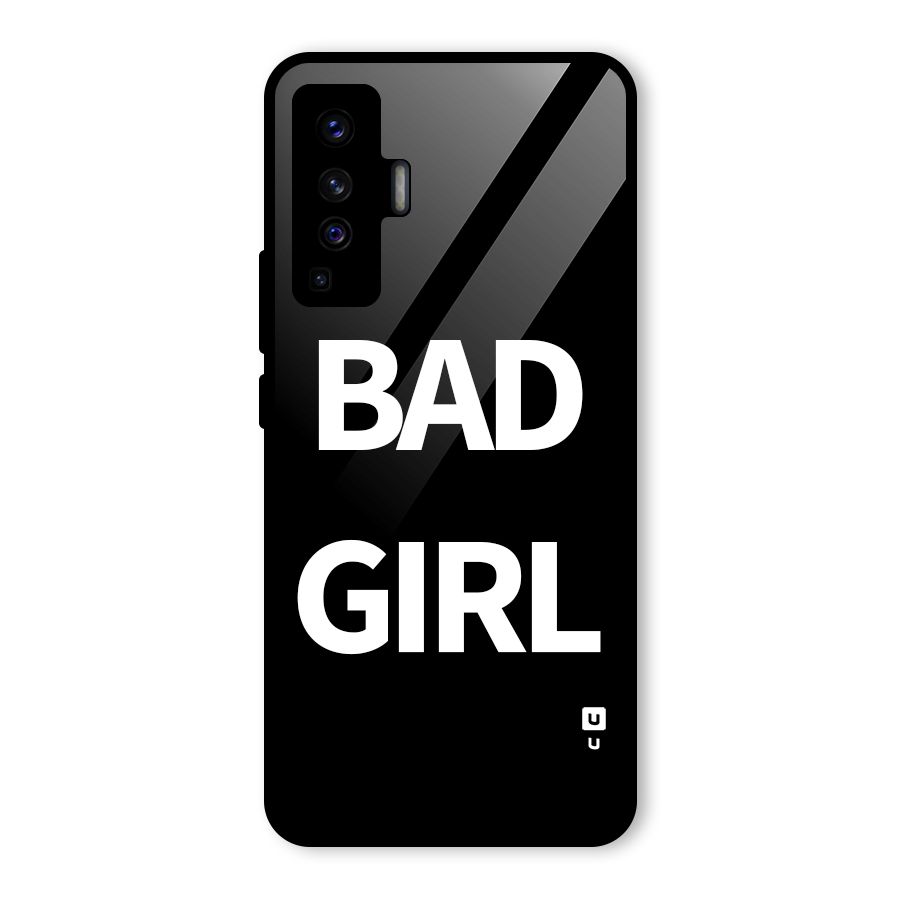 Bad Girl Attitude Glass Back Case for Vivo X50