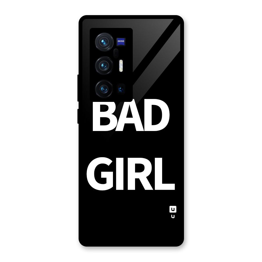 Bad Girl Attitude Glass Back Case for Vivo X70 Pro Plus