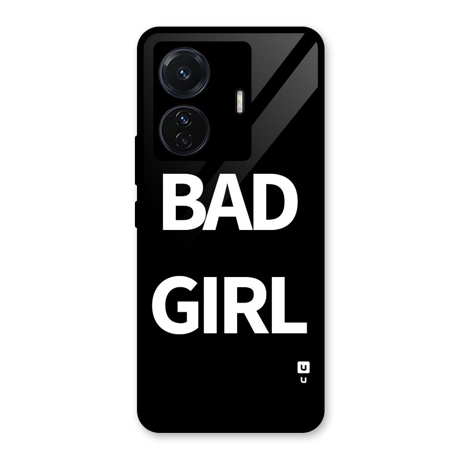 Bad Girl Attitude Glass Back Case for Vivo iQOO Z6 Pro