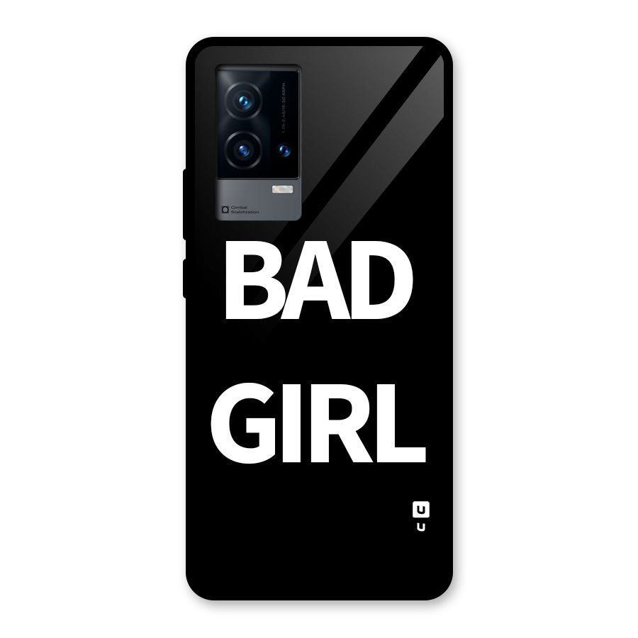 Bad Girl Attitude Glass Back Case for iQOO 9 5G