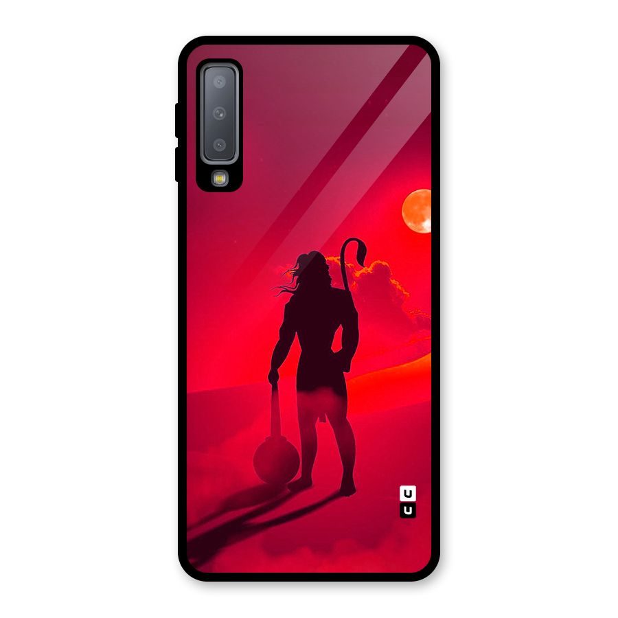 Bajrang Bali Glass Back Case for Galaxy A7 (2018)