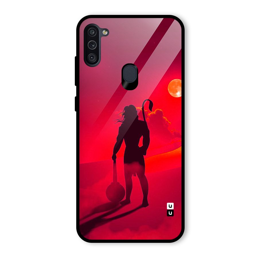 Bajrang Bali Glass Back Case for Galaxy M11
