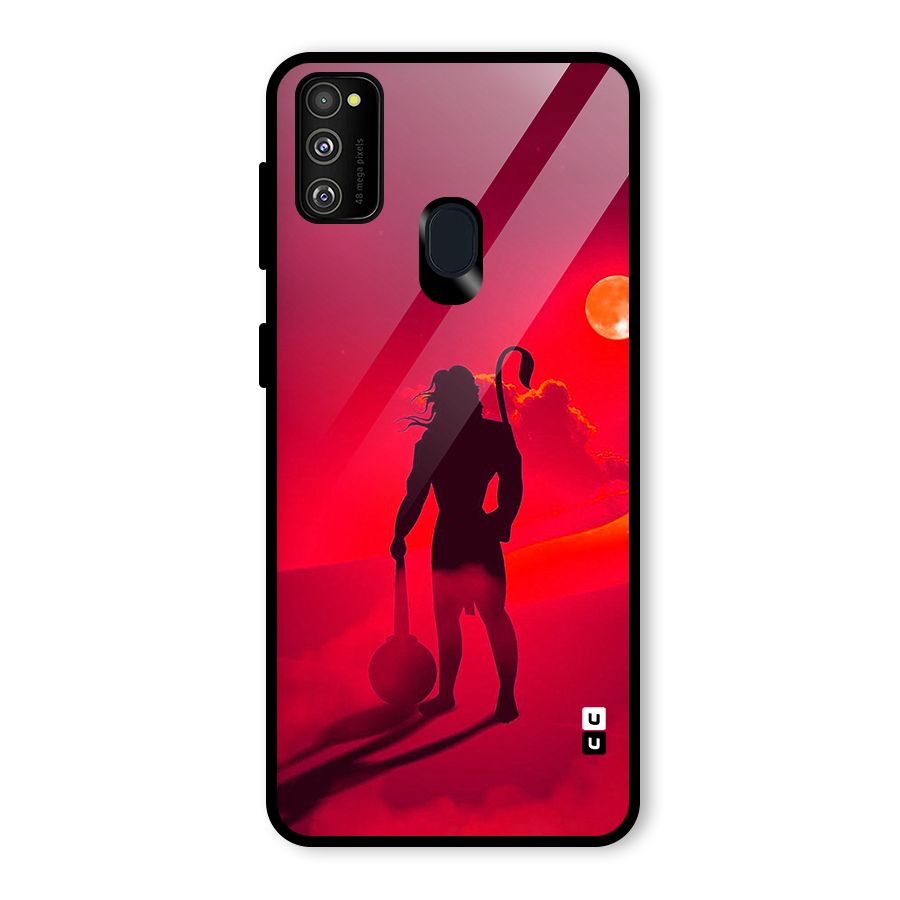 Bajrang Bali Glass Back Case for Galaxy M30s