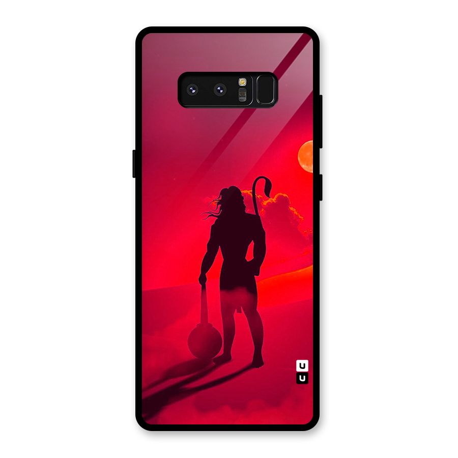 Bajrang Bali Glass Back Case for Galaxy Note 8