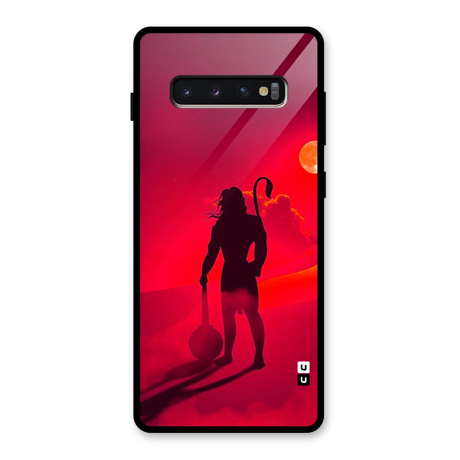 Bajrang Bali Glass Back Case for Galaxy S10 Plus
