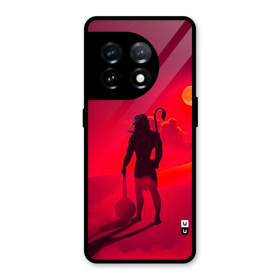Bajrang Bali Glass Back Case for OnePlus 11