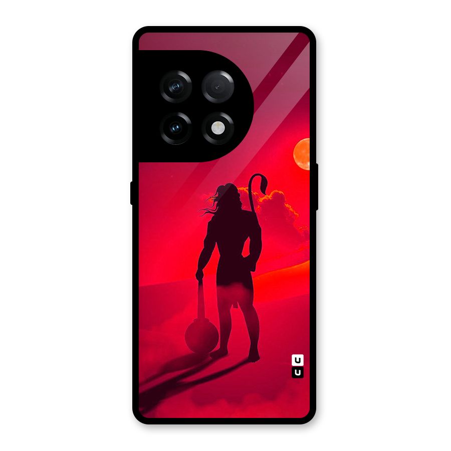 Bajrang Bali Glass Back Case for OnePlus 11R