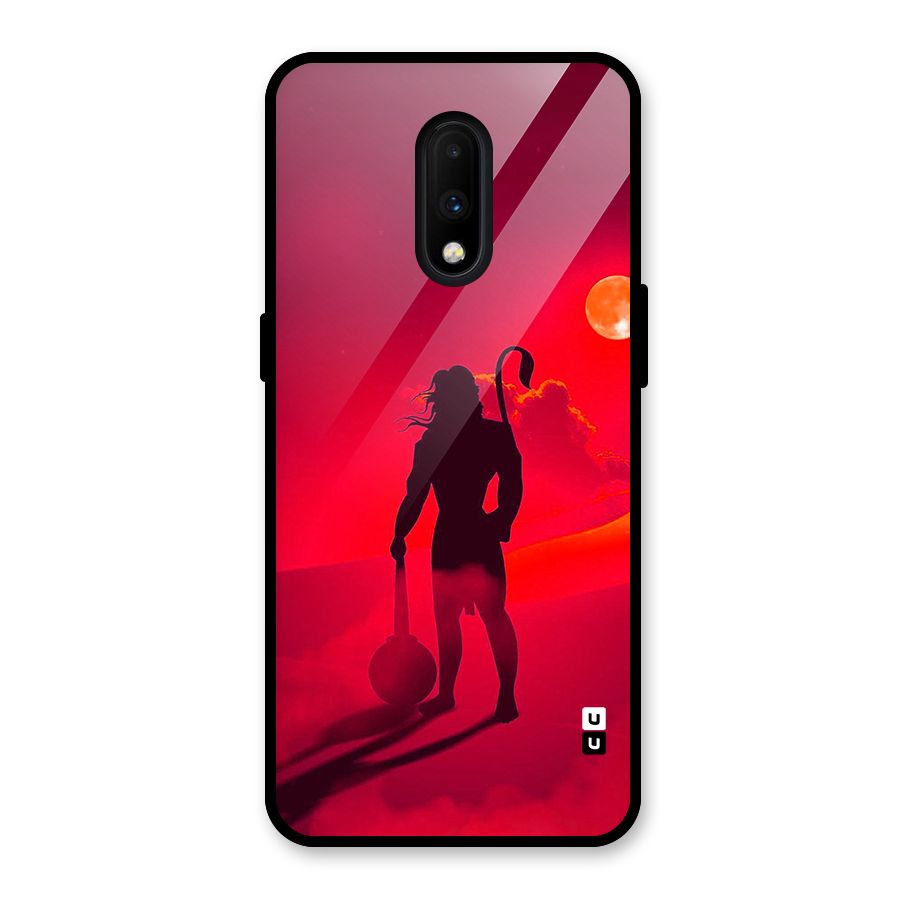 Bajrang Bali Glass Back Case for OnePlus 7