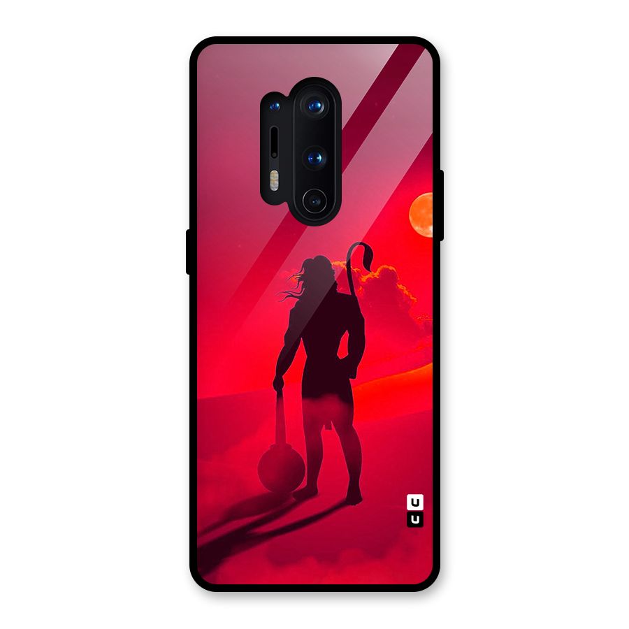 Bajrang Bali Glass Back Case for OnePlus 8 Pro