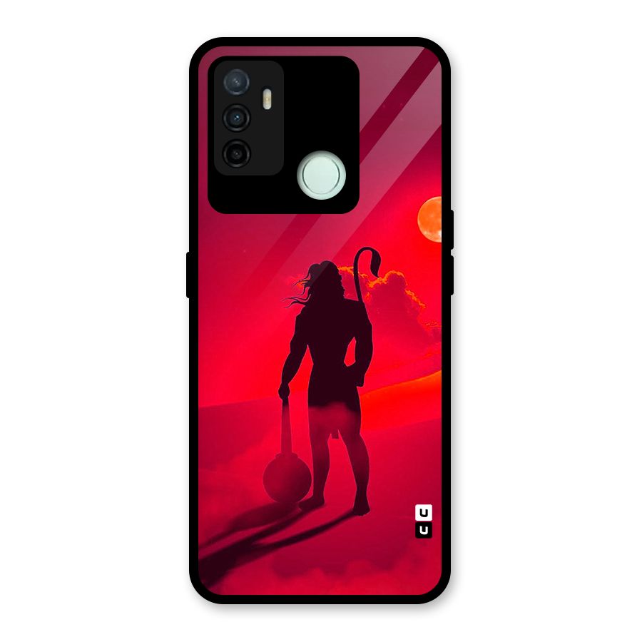Bajrang Bali Glass Back Case for Oppo A53