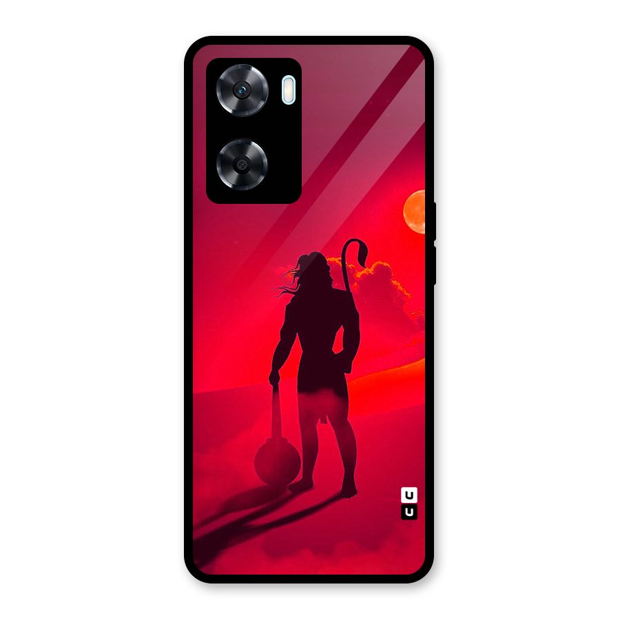 Bajrang Bali Glass Back Case for Oppo A77