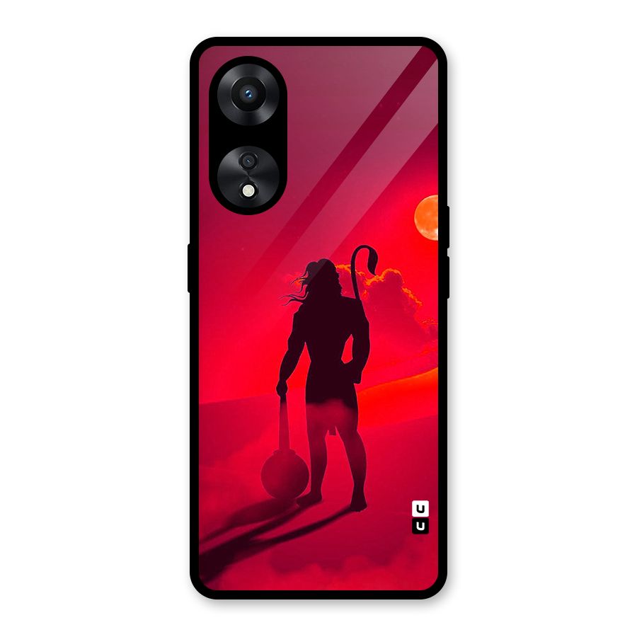 Bajrang Bali Glass Back Case for Oppo A78