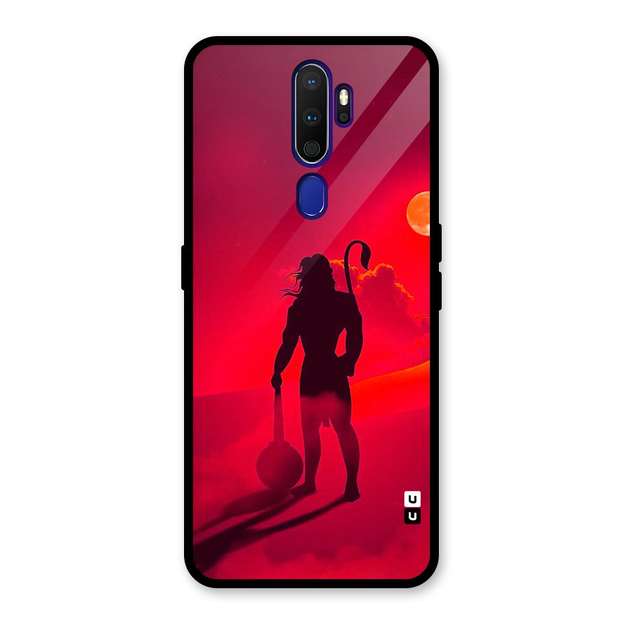 Bajrang Bali Glass Back Case for Oppo A9 (2020)