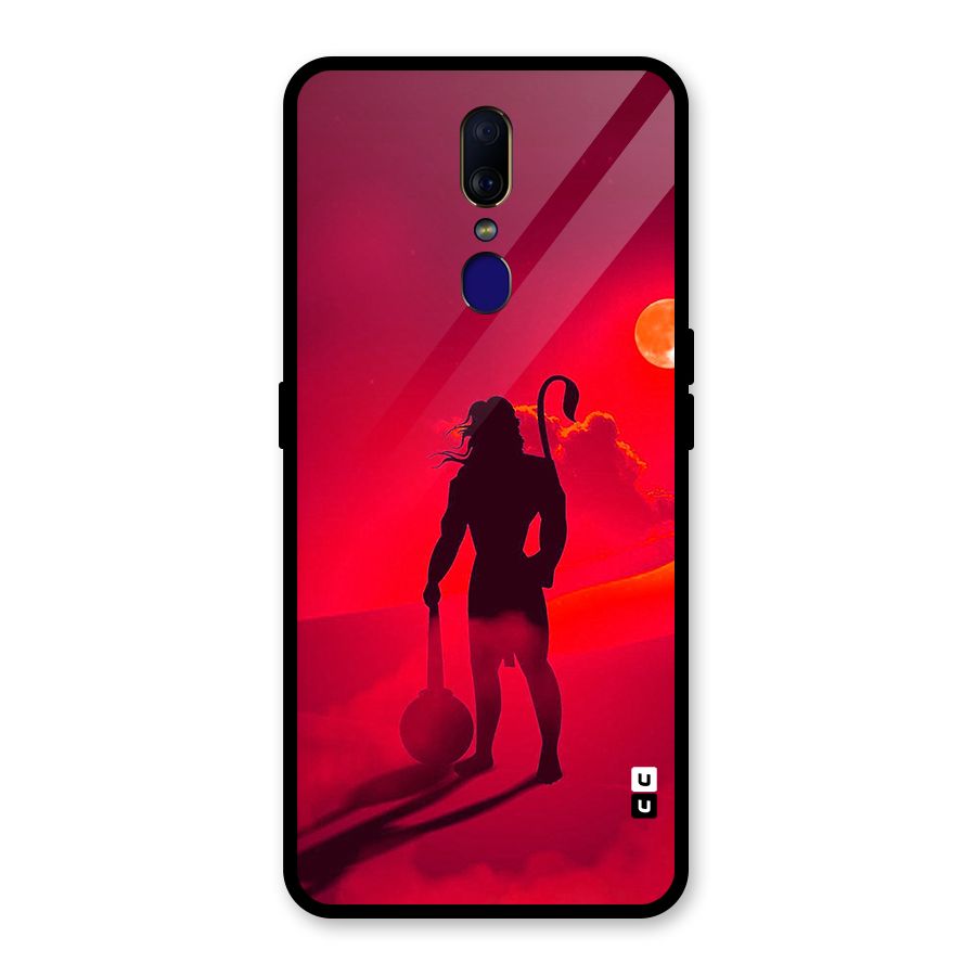 Bajrang Bali Glass Back Case for Oppo F11