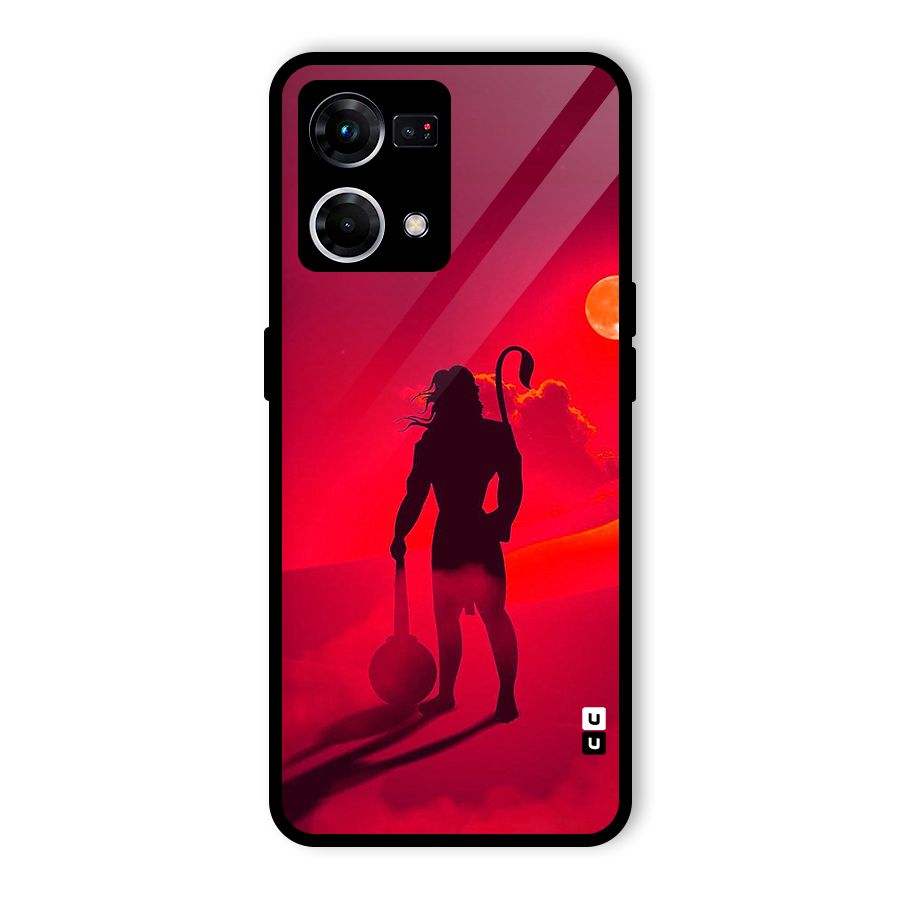 Bajrang Bali Glass Back Case for Oppo F21 Pro 5G