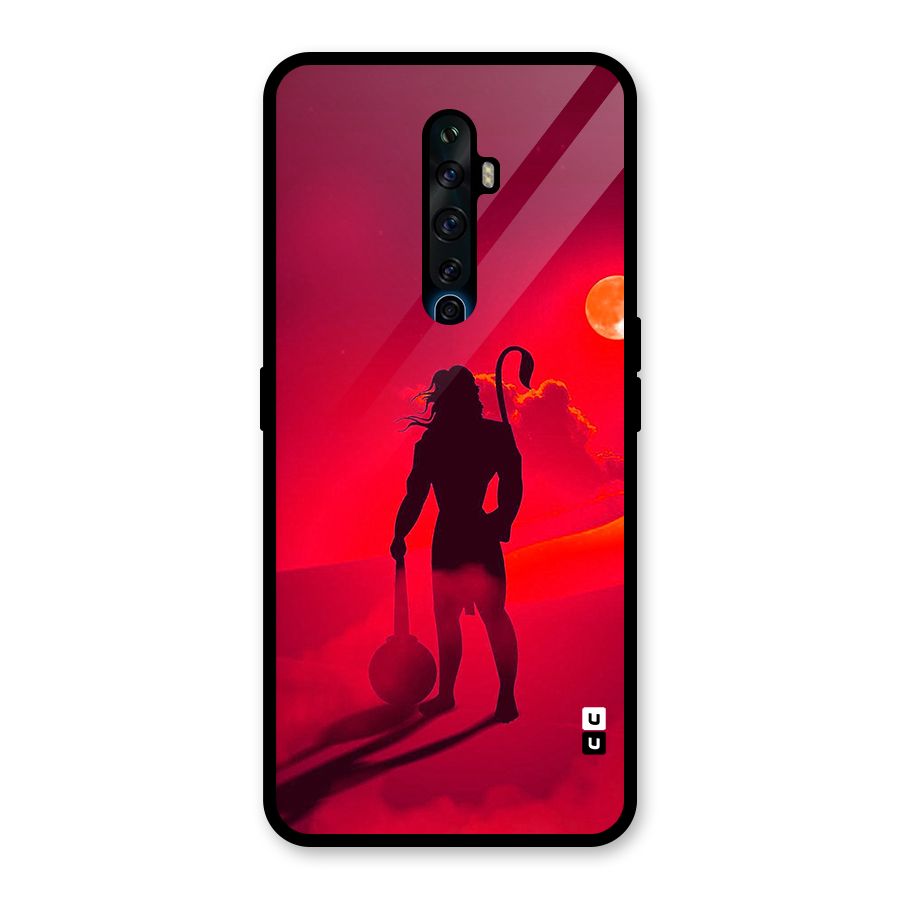 Bajrang Bali Glass Back Case for Oppo Reno2 F