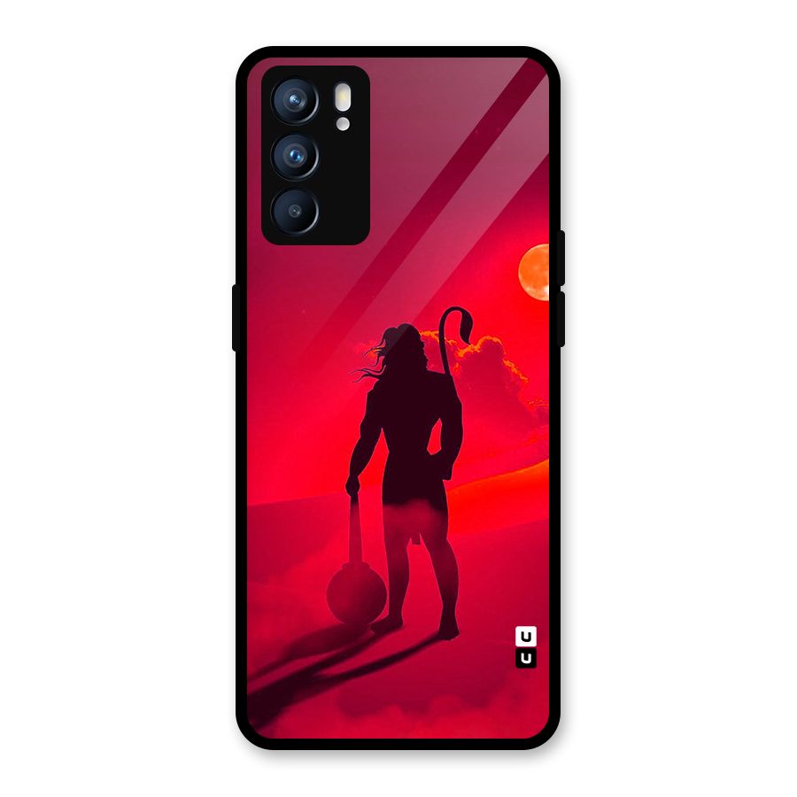 Bajrang Bali Glass Back Case for Oppo Reno6 5G