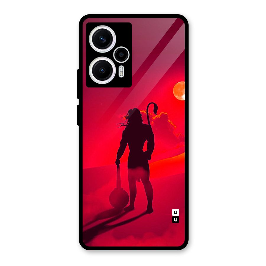 Bajrang Bali Glass Back Case for Poco F5