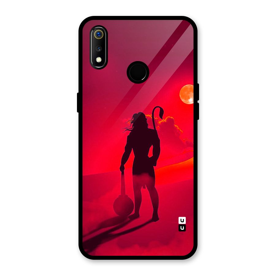 Bajrang Bali Glass Back Case for Realme 3i