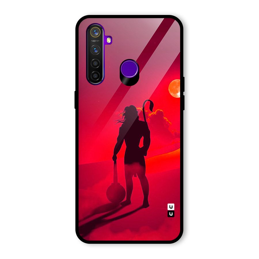 Bajrang Bali Glass Back Case for Realme 5 Pro