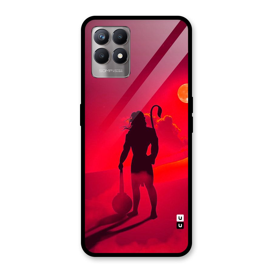 Bajrang Bali Glass Back Case for Realme 8i
