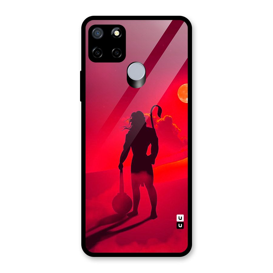Bajrang Bali Glass Back Case for Realme Narzo 30A