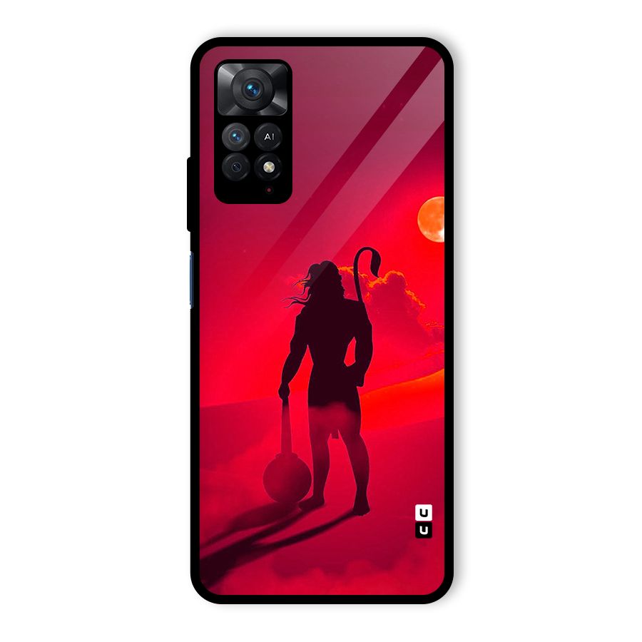 Bajrang Bali Glass Back Case for Redmi Note 11 Pro Plus 5G