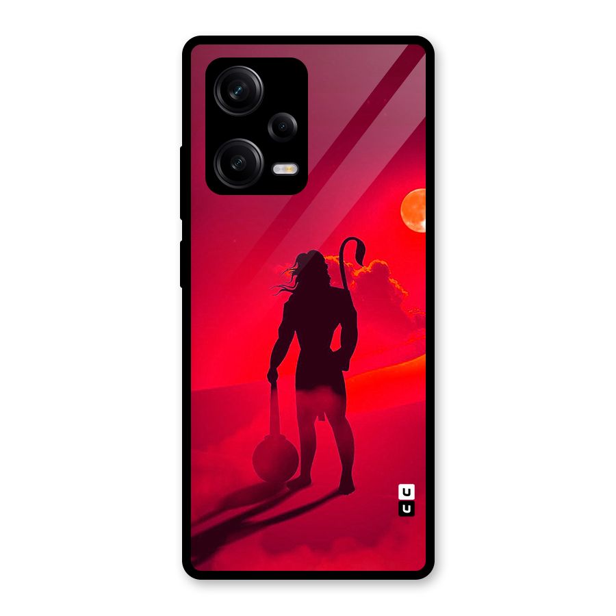 Bajrang Bali Glass Back Case for Redmi Note 12 Pro