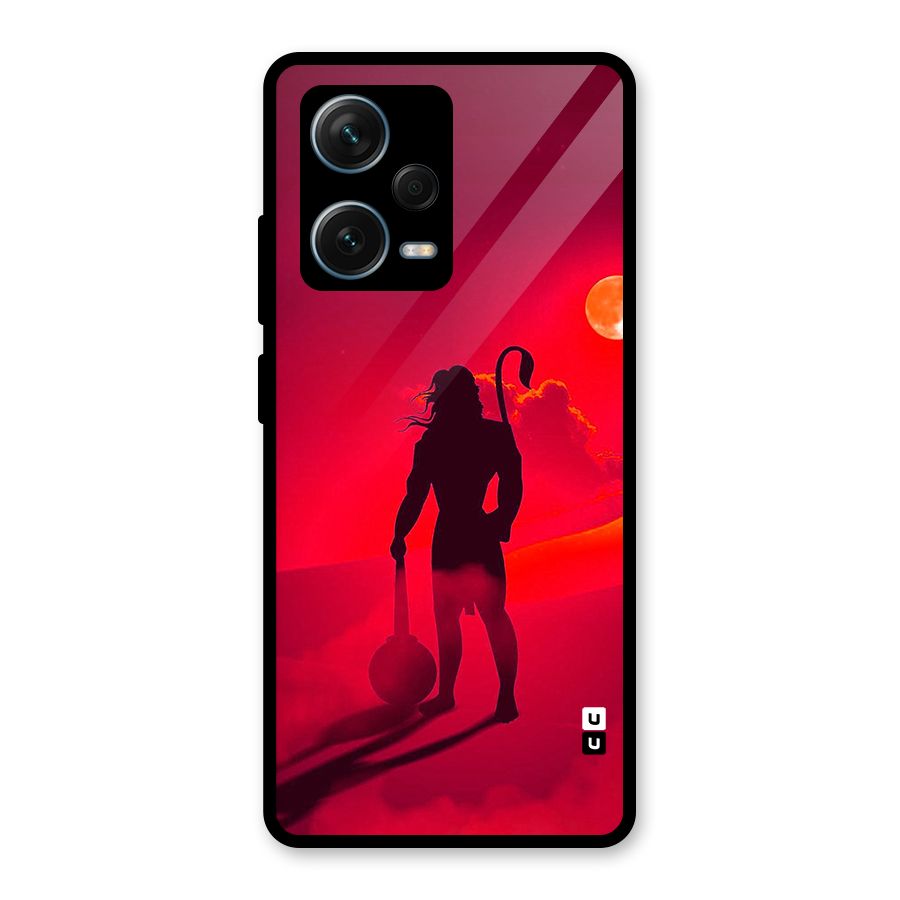 Bajrang Bali Glass Back Case for Redmi Note 12 Pro Plus 5G