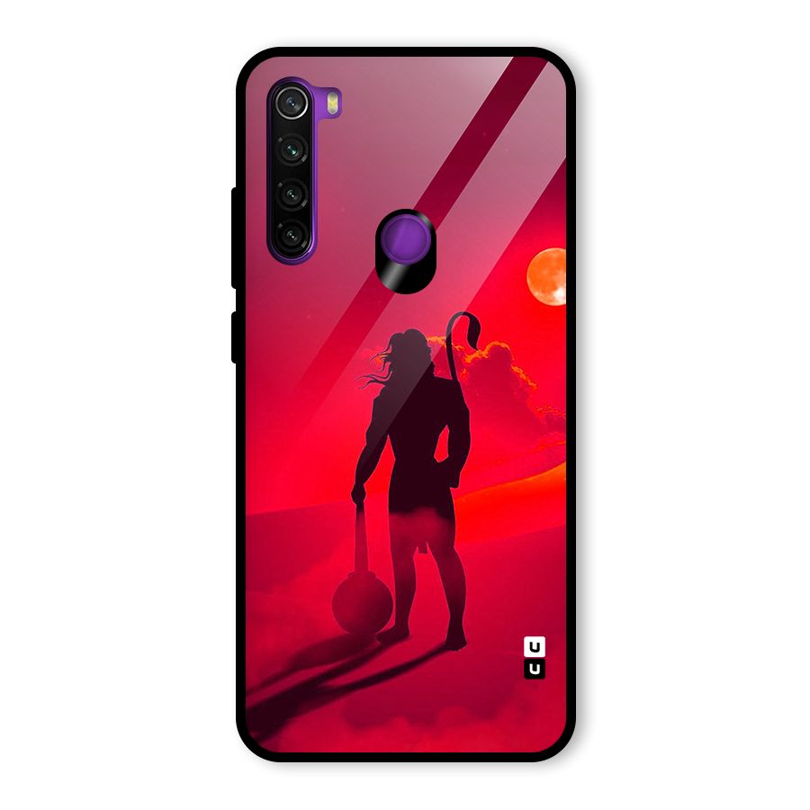 Bajrang Bali Glass Back Case for Redmi Note 8