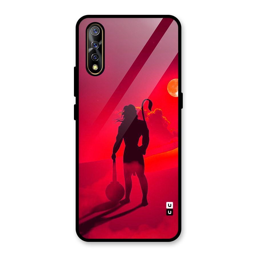 Bajrang Bali Glass Back Case for Vivo S1