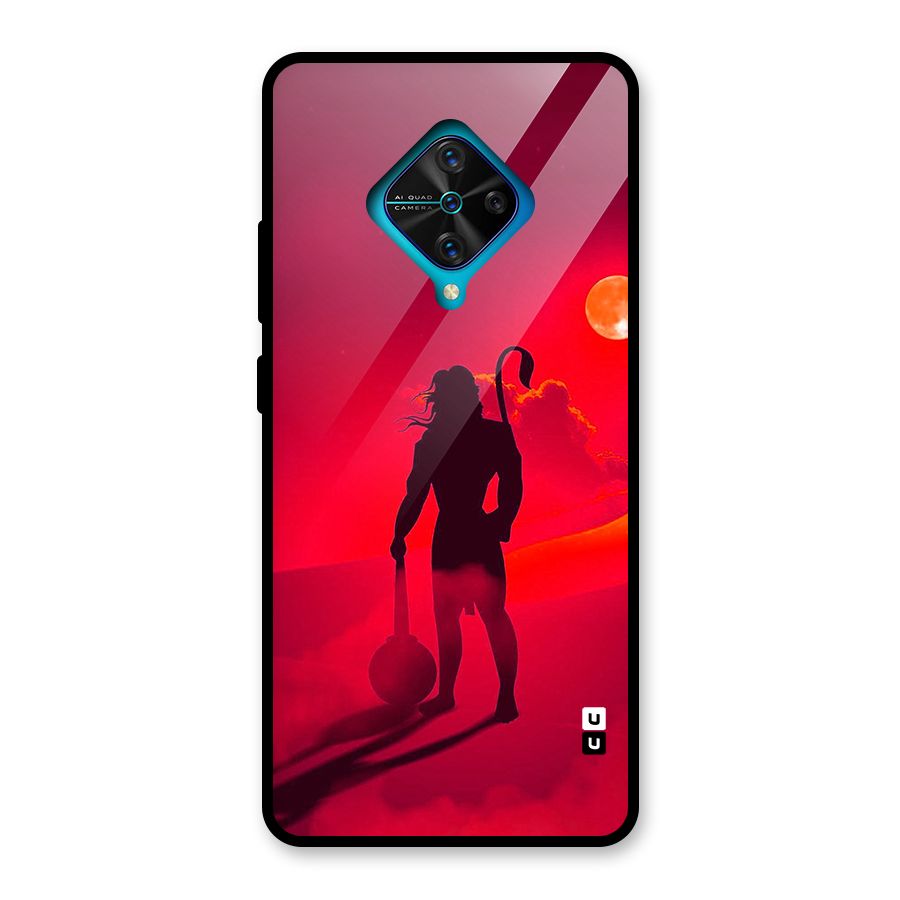 Bajrang Bali Glass Back Case for Vivo S1 Pro