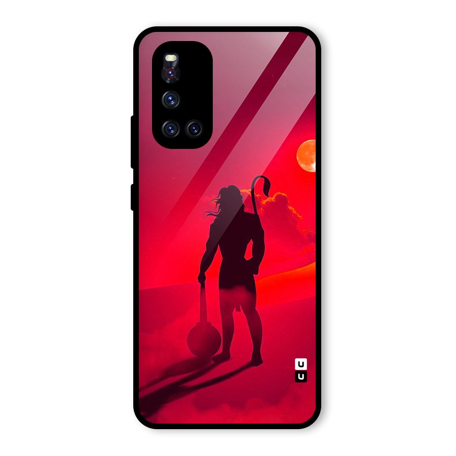 Bajrang Bali Glass Back Case for Vivo V19