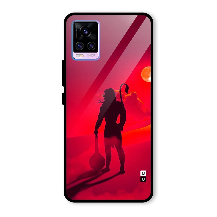 Bajrang Bali Glass Back Case for Vivo V20 Pro