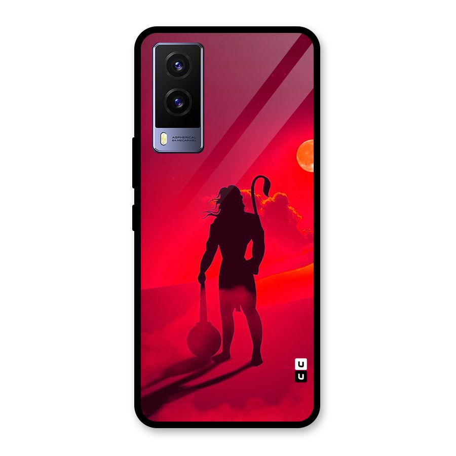 Bajrang Bali Glass Back Case for Vivo V21e 5G