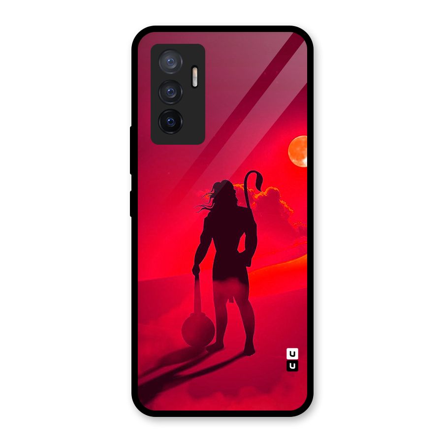 Bajrang Bali Glass Back Case for Vivo V23e