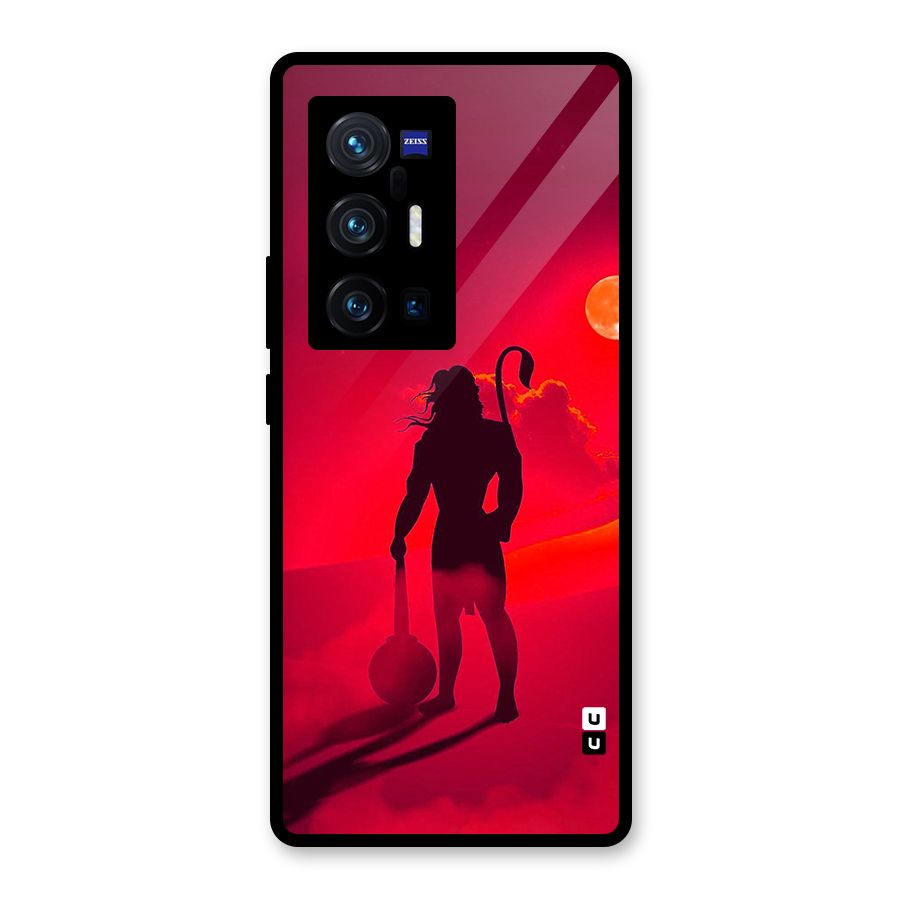 Bajrang Bali Glass Back Case for Vivo X70 Pro Plus