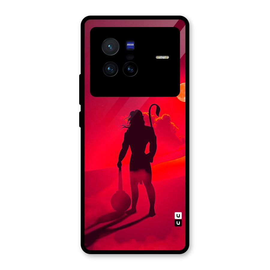 Bajrang Bali Glass Back Case for Vivo X80