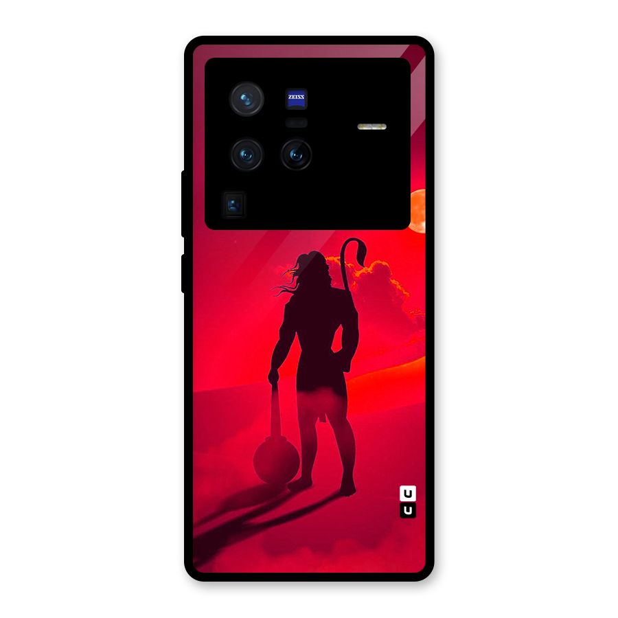 Bajrang Bali Glass Back Case for Vivo X80 Pro