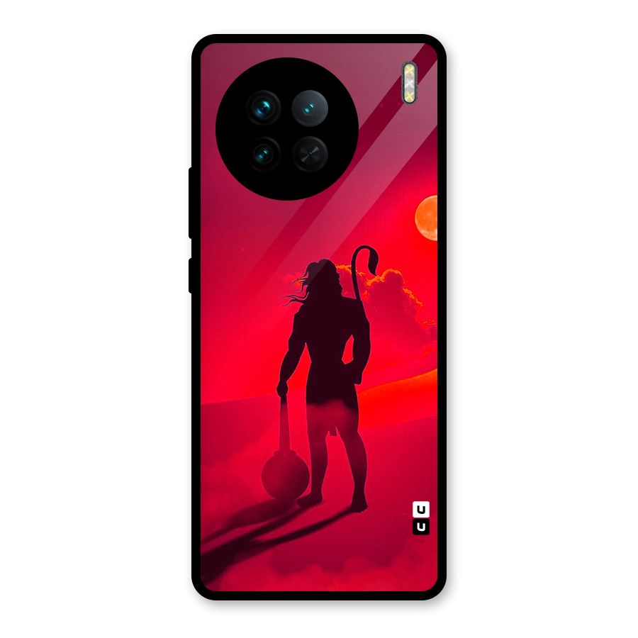 Bajrang Bali Glass Back Case for Vivo X90