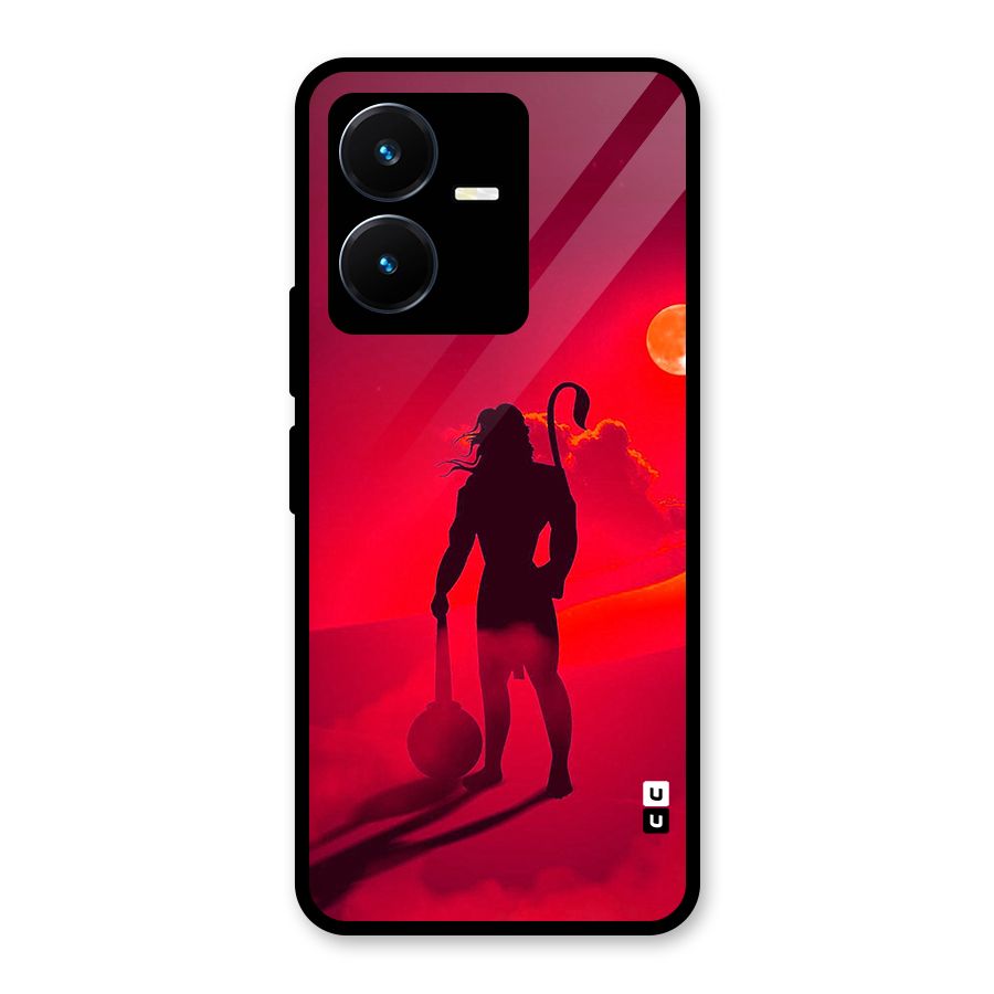 Bajrang Bali Glass Back Case for Vivo Y22