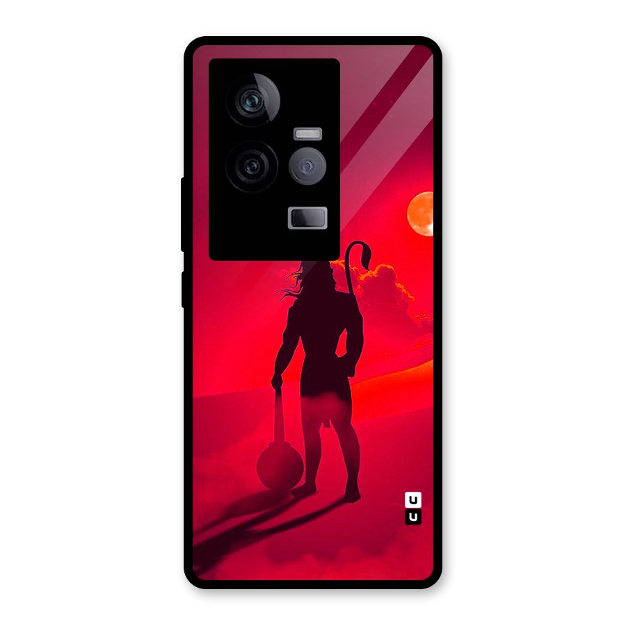 Bajrang Bali Glass Back Case for Vivo iQOO 11 5G