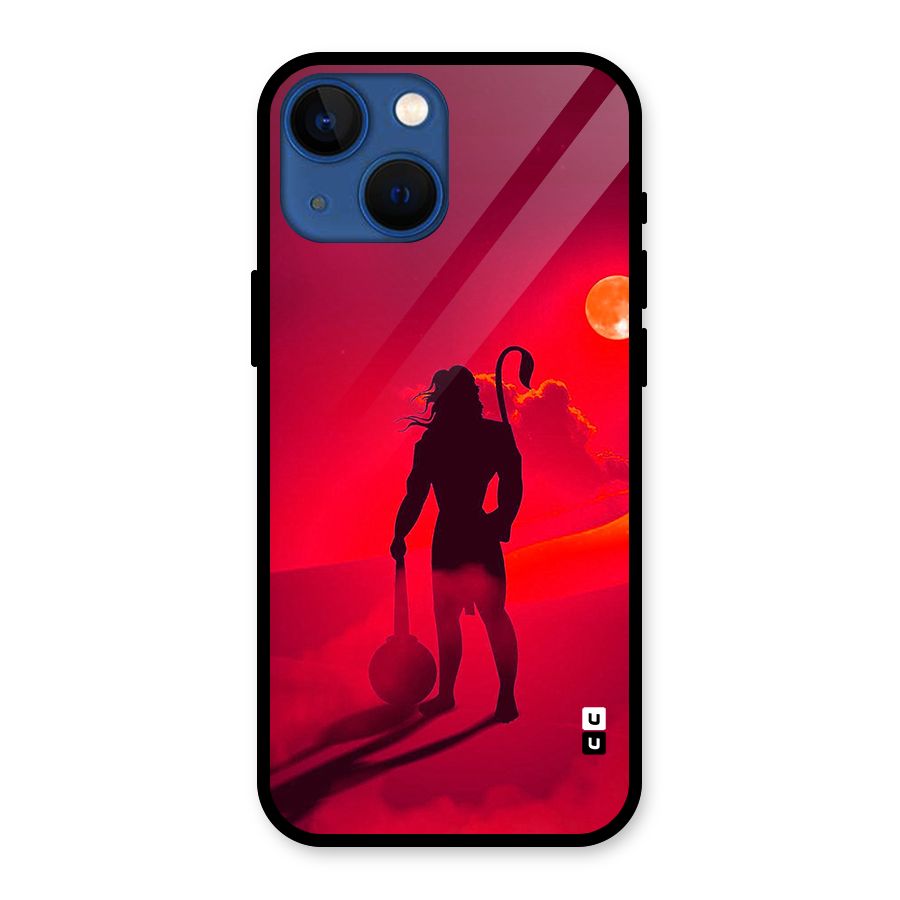 Bajrang Bali Glass Back Case for iPhone 13 Mini
