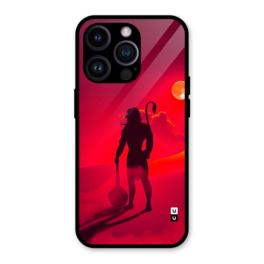 Bajrang Bali Glass Back Case for iPhone 14 Pro