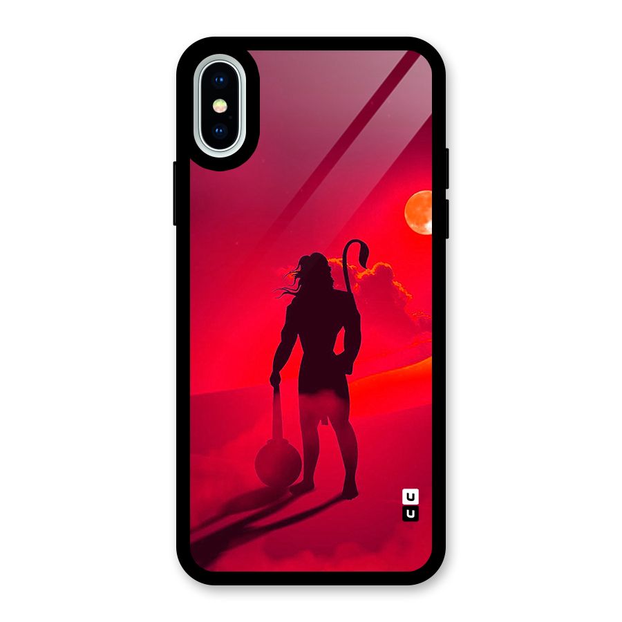 Bajrang Bali Glass Back Case for iPhone XS