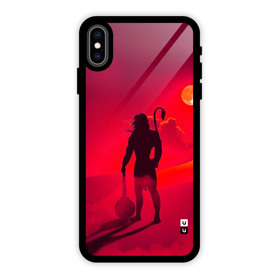Bajrang Bali Glass Back Case for iPhone XS Max